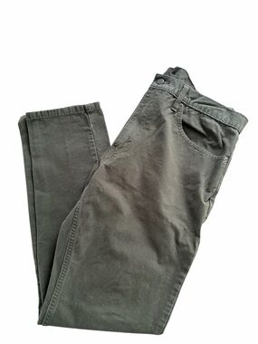 Levi's 512 Men's Hunter Green Slim Fit Tapered Denim Jeans Button Logo 5-Pocket